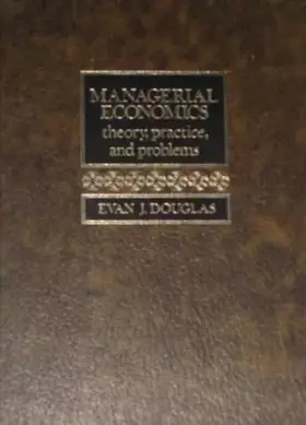 Couverture du produit · Managerial economics: Theory, practice, and problems
