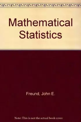 Couverture du produit · Mathematical statistics