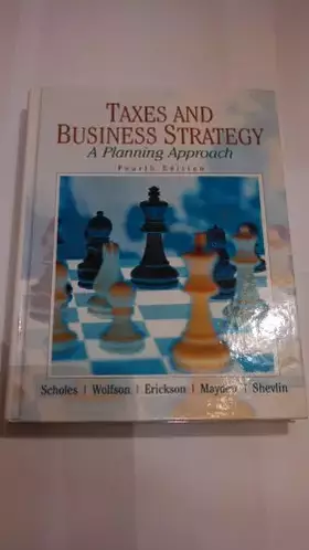Couverture du produit · Taxes & Business Strategy (4th Edition)
