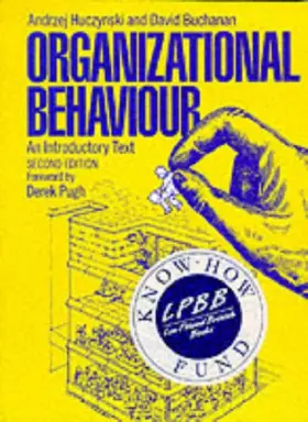 Couverture du produit · Organizational Behaviour: An Introductory Text