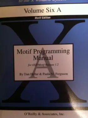 Couverture du produit · Osf/Motif Programmer's Reference: Revision 1.2 : For Osf/Motif Release 1.2