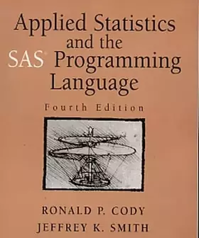 Couverture du produit · Applied Statistics and the SAS Programming Language