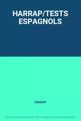 Couverture du produit · HARRAP/TESTS ESPAGNOLS