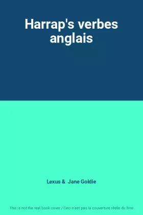 Couverture du produit · Harrap's verbes anglais