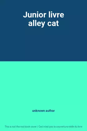Couverture du produit · Junior livre alley cat