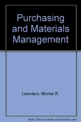Couverture du produit · Purchasing and Materials Management