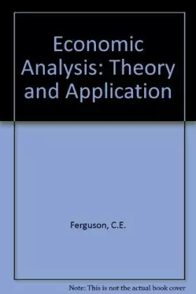 Couverture du produit · Economics Analysis: Theory and Application