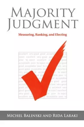 Couverture du produit · Majority Judgment – Measuring, Ranking, and Electing