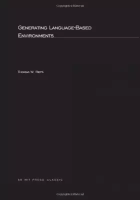Couverture du produit · Generating Language-based Environments