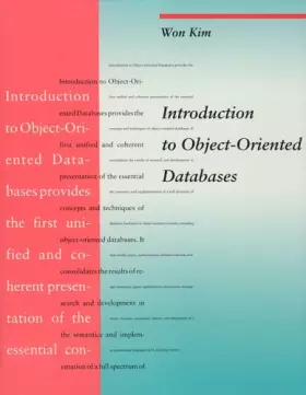 Couverture du produit · Introduction to Object-Oriented Databases