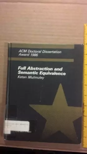 Couverture du produit · Full Abstraction and Semantic Equivalence