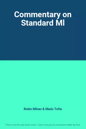 Couverture du produit · Commentary on Standard Ml