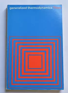 Couverture du produit · Generalized Thermodynamics