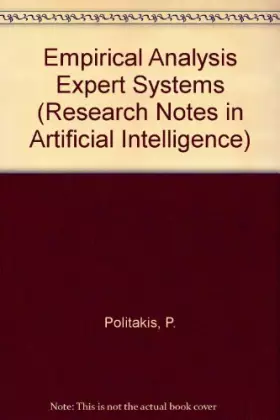 Couverture du produit · Empirical Analysis for Expert Systems