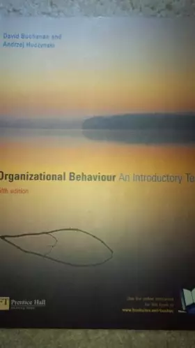 Couverture du produit · Organizational Behaviour: An Introductory Text, 5th edition