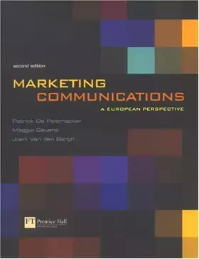 Couverture du produit · Marketing Communications: A European Perspective
