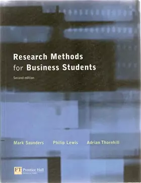 Couverture du produit · Research Methods for Business Students