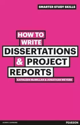 Couverture du produit · How to Write Dissertations & Project Reports (Smarter Study Skills)