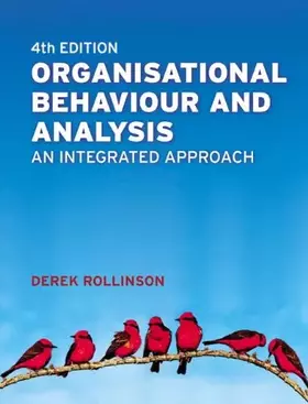 Couverture du produit · Organisational Behaviour and Analysis: An Integrated Approach