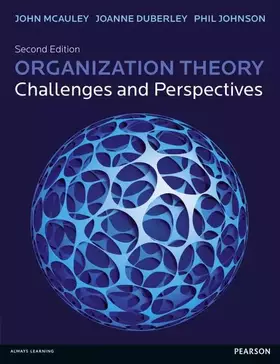 Couverture du produit · Organization Theory: Challenges and Perspectives