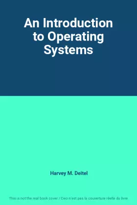 Couverture du produit · An Introduction to Operating Systems