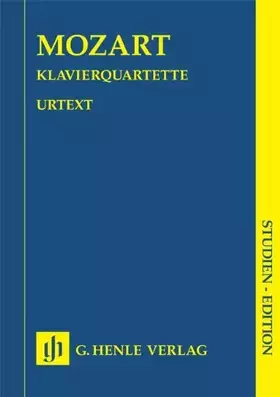 Couverture du produit · Mozart: Piano Quartets, K. 478 and 493 (Study Score)