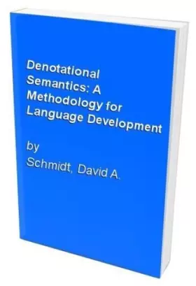 Couverture du produit · Denotational Semantics: A Methodology for Language Development