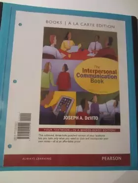 Couverture du produit · The Interpersonal Communication Book (13th Edition)