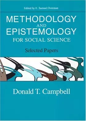 Couverture du produit · Methodology & Epistemology for Social Sciences