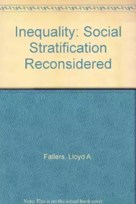Couverture du produit · Inequality; social stratification reconsidered