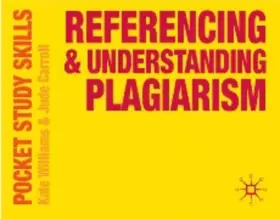 Couverture du produit · Referencing and Understanding Plagiarism (Pocket Study Skills)