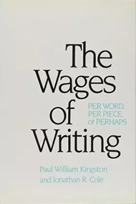 Couverture du produit · The Wages of Writing