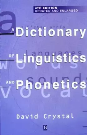 Couverture du produit · First Dictionary of Linguistics&Phonetics