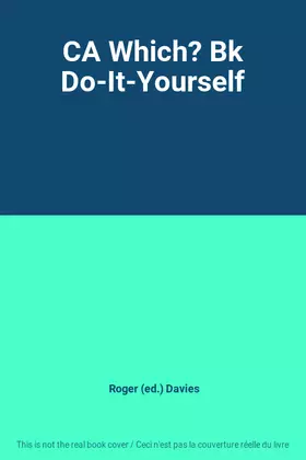 Couverture du produit · CA Which? Bk Do-It-Yourself