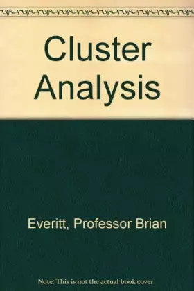Couverture du produit · Cluster Analysis