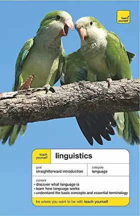 Couverture du produit · Linguistics