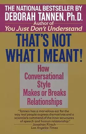 Couverture du produit · That's Not What I Meant!