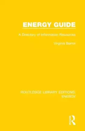 Couverture du produit · Energy Guide (Routledge Library Editions: Energy)