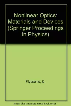 Couverture du produit · Nonlinear Optics: Materials and Devices