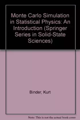 Couverture du produit · Monte Carlo Simulation in Statistical Physics: An Introduction
