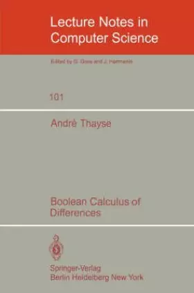 Couverture du produit · Boolean Calculus of Differences (Lecture Notes in Computer Science)