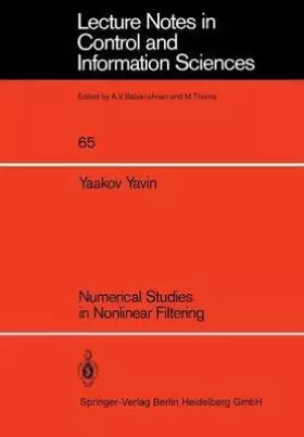 Couverture du produit · Numerical Studies in Nonlinear Filtering