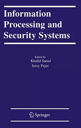 Couverture du produit · Information Processing And Security Systems