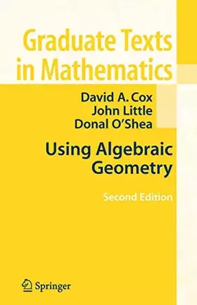 Couverture du produit · Using Algebraic Geometry (Graduate Texts in Mathematics, 185)