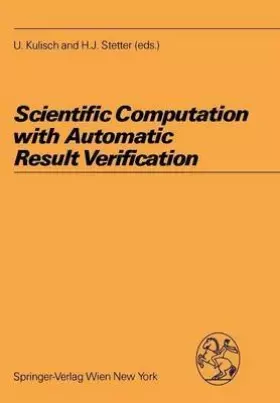 Couverture du produit · Scientific Computation With Automatic Result Verification