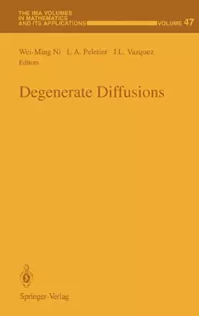 Couverture du produit · Degenerate Diffusions