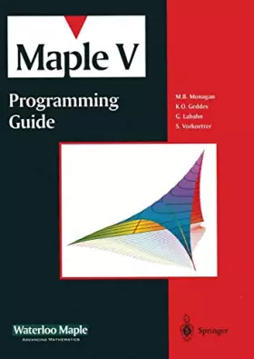 Couverture du produit · MAPLE V.: Programming Guide, Edition en anglais