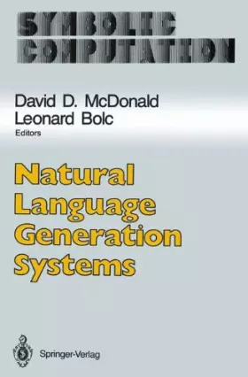 Couverture du produit · Natural Language Generation Systems