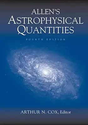 Couverture du produit · Allen’s Astrophysical Quantities