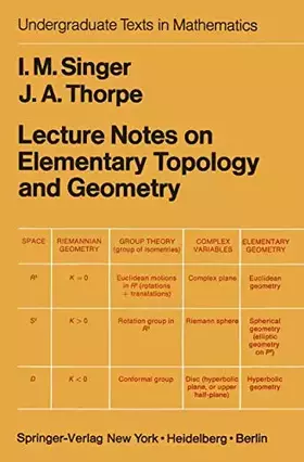 Couverture du produit · Lecture Notes on Elementary Topology and Geometry (Undergraduate Texts in Mathematics)
